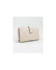 Damas Taupe Wallet con costuras