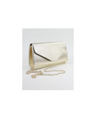 Pochete Dourado de Senhora com Textura Metalizada
