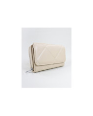 Ladies Taupe Wallet with Seams
