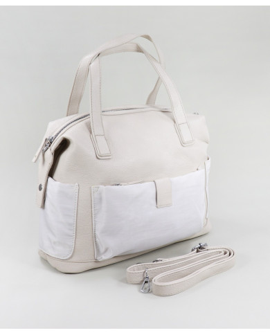 Bolsa de Beige Lady con bolsillos extranjeros