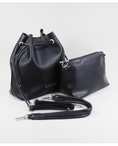 Ladies' Black Bag with Interior Bag
