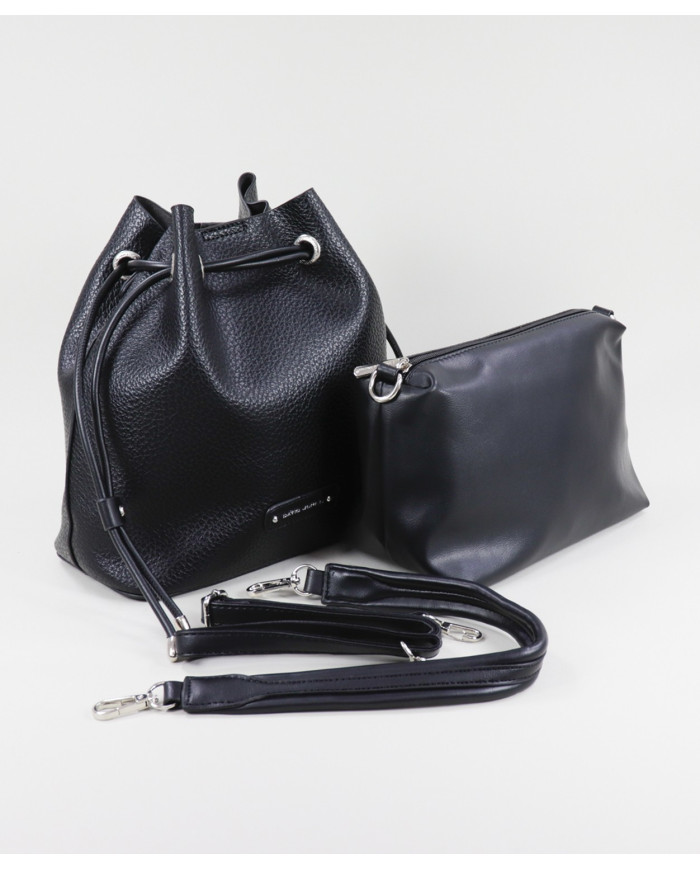Ladies' Black Bag with Interior Bag