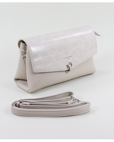 Lady Beige Bolsa con cierre de metal