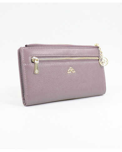 Old Pink Wallet de Lady con cierre frontal