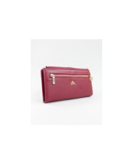 Señoras Red Wallet con Front Clasp