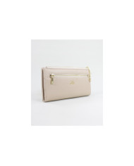 Lady Beige Wallet with Front Clasp