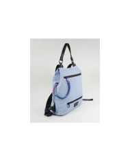 Ladies Light Blue Backpack with Various Partitions