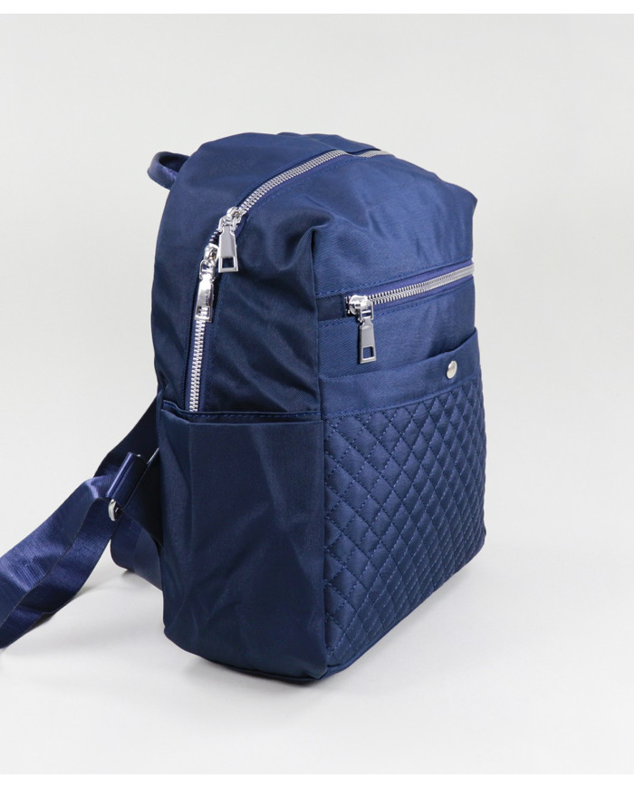 Ladies Blue Backpack with Sewing Pattern