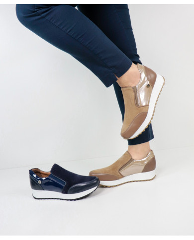 Ginova shoes with Elastic in the Laterals