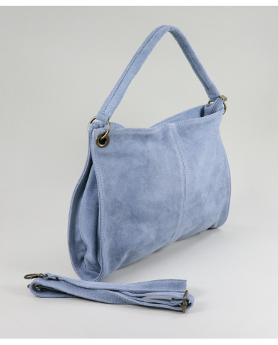 Lady's Blue Mala in Camurça