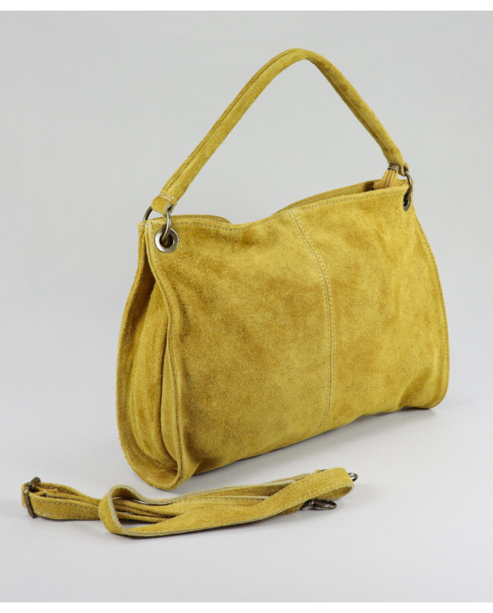 Mala Mostarda de Senhora em Camurça