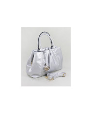 Ladies Silver Case with Metallic Detail