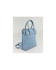 Damas Mochila azul con costuras decorativas