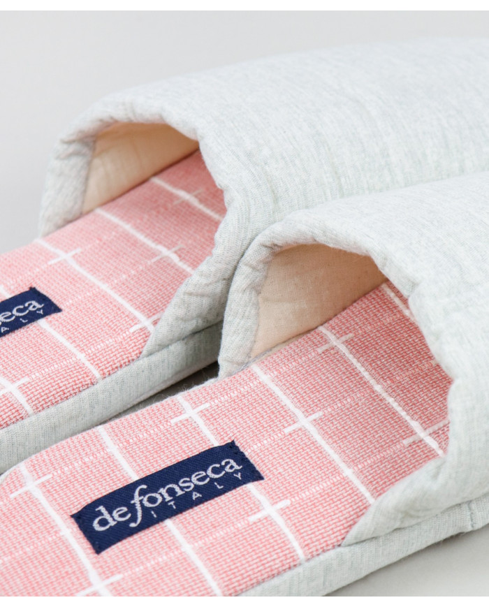 Women's Gray Room Slippers to Squares