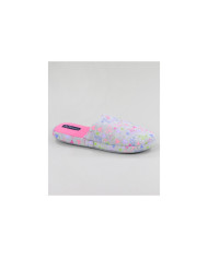 Women's Gray Room Slippers to Hearts