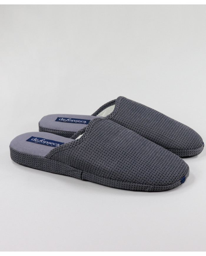 Grey Men's Room Slippers