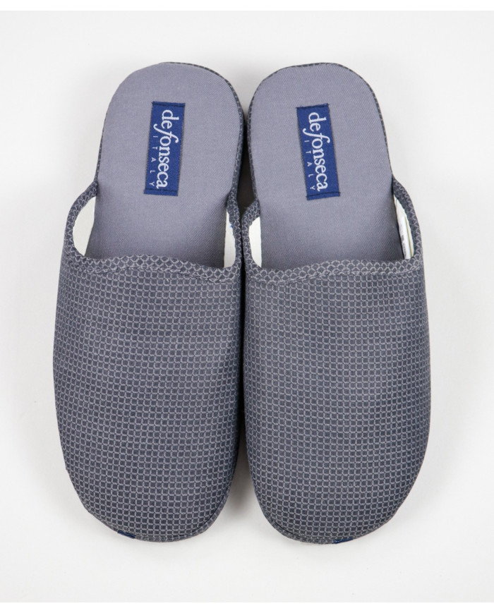 Grey Men's Room Slippers