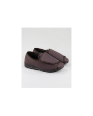 Ladies Elastic Comfort Brown Shoes