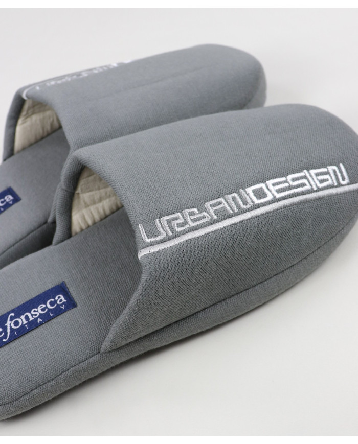 Men's Grey Room Slippers