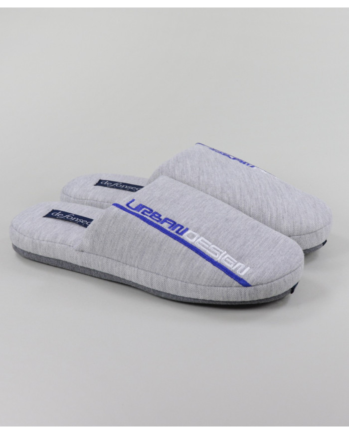 Men's Grey Room Slippers