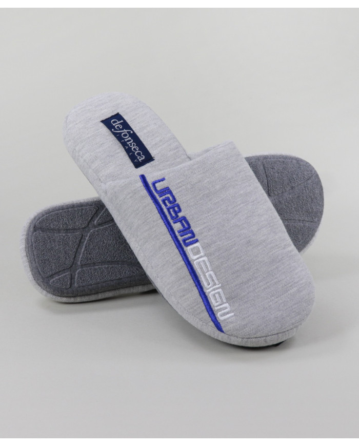 Men's Grey Room Slippers