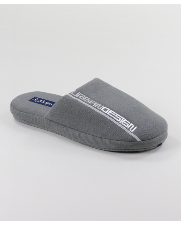 Men's Grey Room Slippers