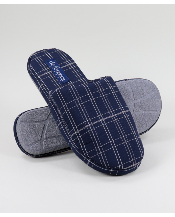 Zapatillas de baño azules de hombres