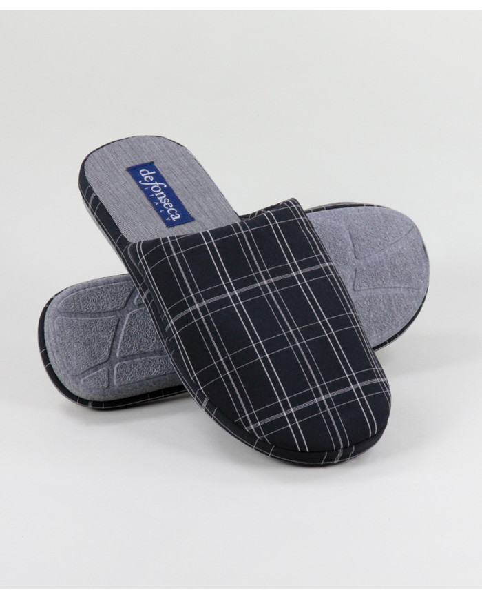 Chinelos de Quarto DeFonseca Pretos de Homem