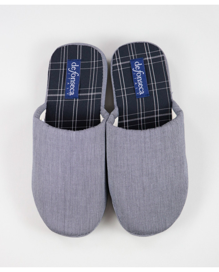 DeFonseca Grey Man Bedroom Slippers