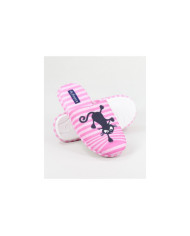 Pink Room Slippers with Cat