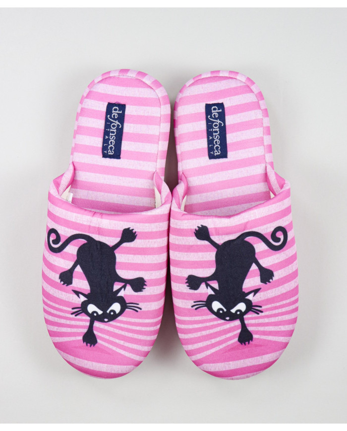 Rosa DeFonseca Zapatillas de dormitorio con gato