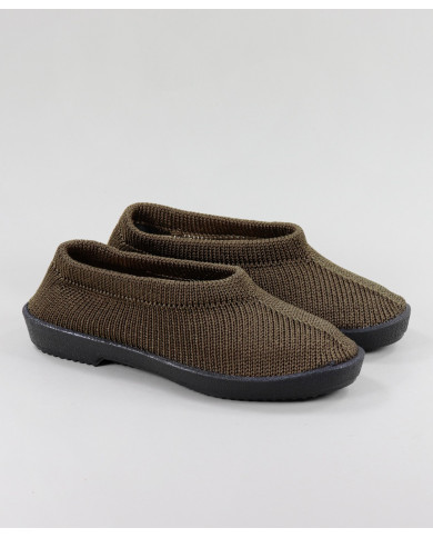 Green Comfort Shoes with Gaspea in Mesh Tricoted