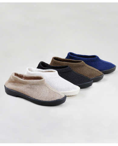 Sapatos de Conforto Giconfort com Gáspea em Malha Tricotada