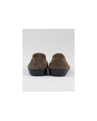 Sapatos Verdes de Conforto com Gáspea em Malha Tricotada