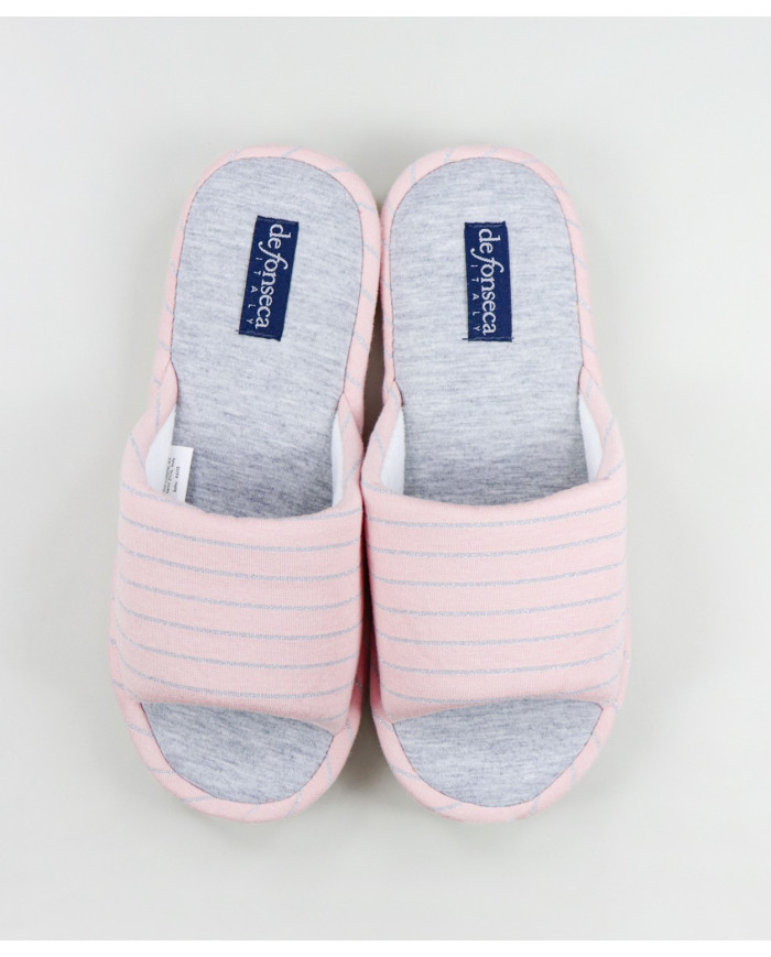 Room Slippers DeFonseca Rosa de Senhora Open to the Front