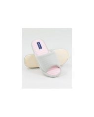 Zapatillas de dormitorio DeFonseca Grey Ladies Abierto al frente