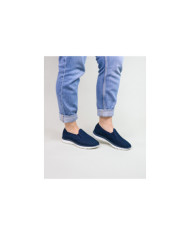 Sapatos Azuis Desportivos de Senhora Ginova com Elástico