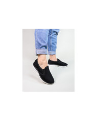 Lady Ginova Sports Black Shoes with Elastic