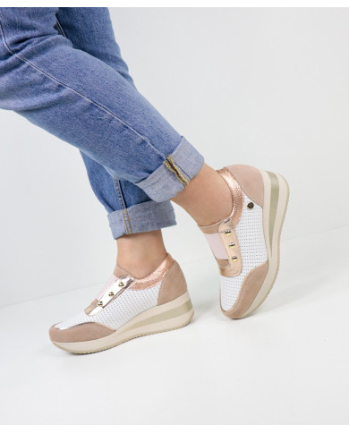 Women's Ginova Trainers with Elastic