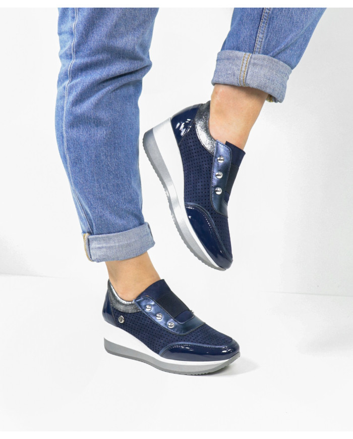 Women's Ginova Trainers with Elastic