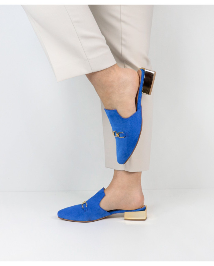 Mules Ginova de Senhora con Aplique Dourado