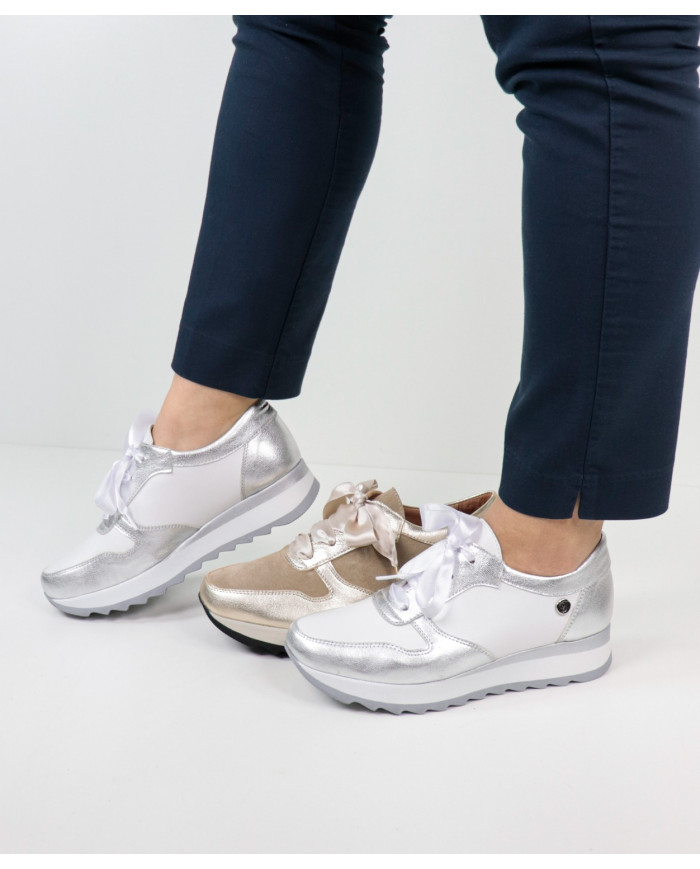 Women's Ginova Trainers with Satin Laces