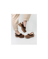 Ginova Women's Socks with Wood Sole