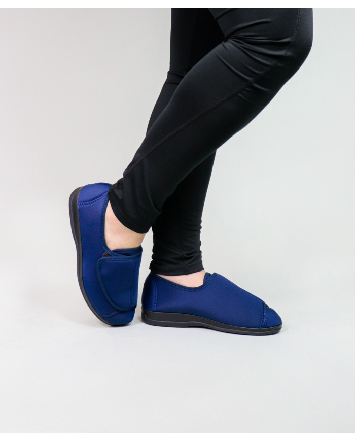 Zapatos cómodos para mujer con velcro con apertura total