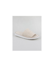 Chinelos Beges de Quarto de Senhora Abertos à Frente