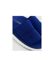 Women's Room Blue Slippers Open to the Front