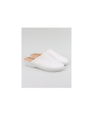 White Comfort Slippers Breathable Ginova