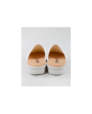White Comfort Slippers Breathable Ginova