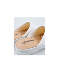 White Comfort Slippers Breathable Ginova