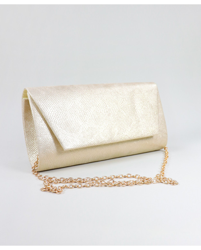 Pochete Dourada de Senhora Tipo Envelope